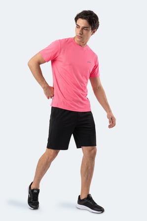 Slazenger HAUNTED I Erkek  Neon Pembe Tişört
