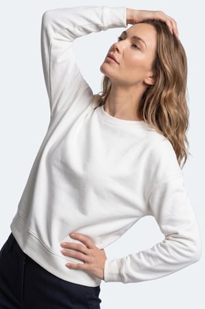 Slazenger KUNTO I Kadın  Ekru Sweatshırt