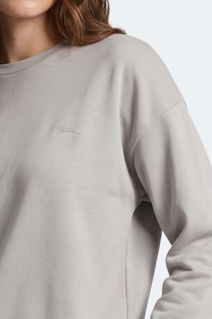 Slazenger KUNTO I Kadın  Gri Sweatshırt