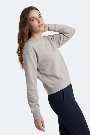 Slazenger KUNTO I Kadın  Gri Sweatshırt
