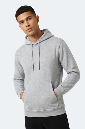 Slazenger KEVRO I Erkek Kapüşonlu Gri Sweatshırt