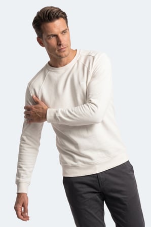 Slazenger KOVAN I Erkek  Beyaz Sweatshırt