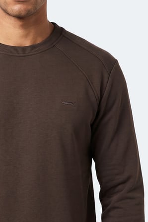 Slazenger KOVAN I Erkek  Kahve Sweatshırt