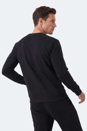 Slazenger KOVAN I Erkek  Siyah Sweatshırt