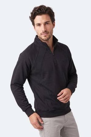 Slazenger MAVON I Erkek  Siyah Sweatshırt