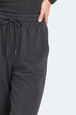 Slazenger MELORA I Kadın Bol Paça Koyu Gri Eşofman Altı