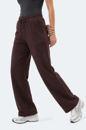 Slazenger MELORA I Kadın Bol Paça Kahve Eşofman Altı