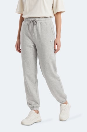 Slazenger MERYA I Kadın Slim Fit Gri Eşofman Altı