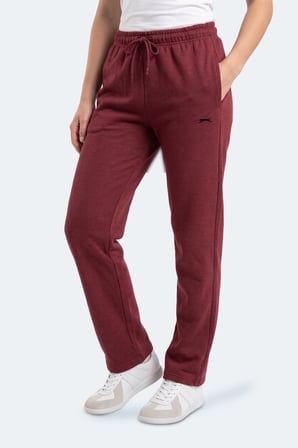 Slazenger MONESA I Kadın Bol Paça Bordo Eşofman Altı