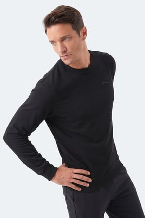 Slazenger MARLON I Erkek  Siyah Sweatshırt