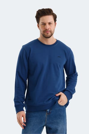 Slazenger ORVAR IN Erkek  Lacivert Sweatshırt