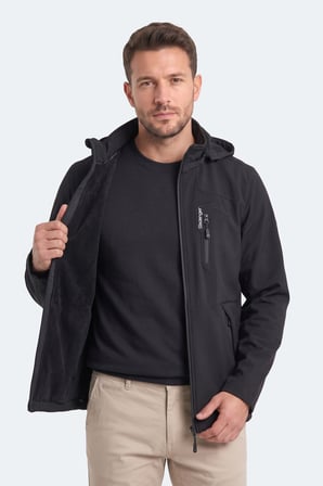 Slazenger HADIL Erkek  Siyah Mont & Kaban