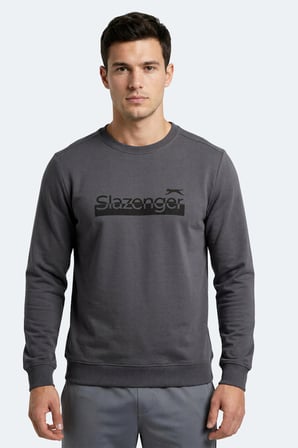 Slazenger GARAGE Erkek  Koyu Gri Sweatshırt