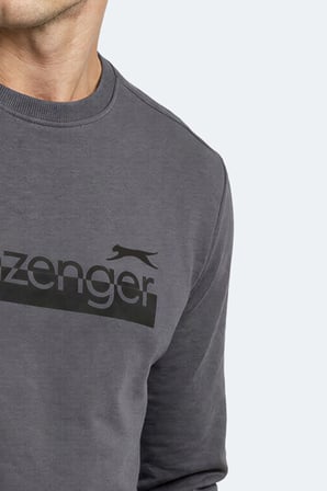 Slazenger GARAGE Erkek  Koyu Gri Sweatshırt