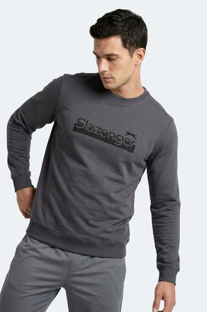 Slazenger GARAGE Erkek  Koyu Gri Sweatshırt