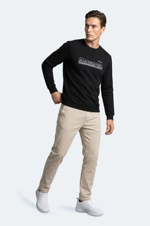 Slazenger GARAGE Erkek  Siyah Sweatshırt