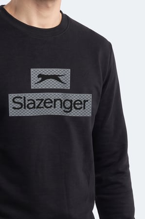 Slazenger GARVAN Erkek  Siyah Sweatshırt