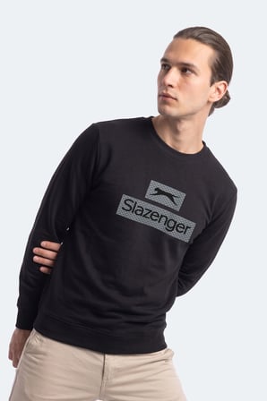 Slazenger GARVAN Erkek  Siyah Sweatshırt
