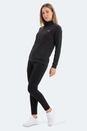 Slazenger RIVORA Kadın  Siyah Sweatshırt