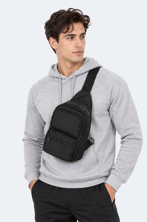 Slazenger LOONY I Unisex  Siyah Bel Çantası