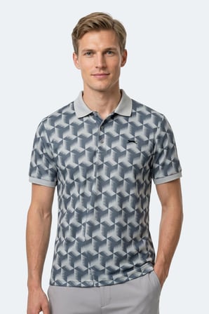 Slazenger KATARIN  3 LÜ SET Erkek  Gri - Siyah - Saks Mavi Tişört