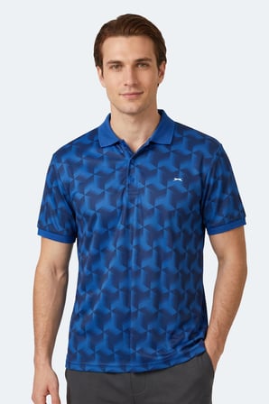 Slazenger KATARIN  3 LÜ SET Erkek  Gri - Siyah - Saks Mavi Tişört