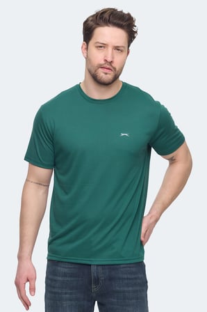 Slazenger KRATER 2 li Set Erkek  Koyu Gri - Yeşil Tişört