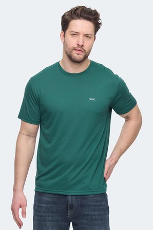 Slazenger KRATER 2 li Set Erkek  Koyu Gri - Yeşil Tişört