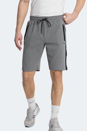 Slazenger NANDO 2 Lİ SET Erkek  Siyah - Koyu Gri Şort