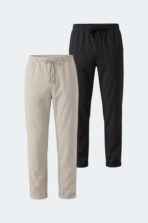 Slazenger ESPINO 2 Lİ SET Erkek  Siyah - Gri Eşofman Altı