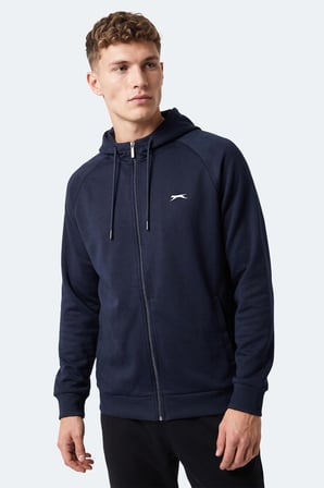 Slazenger FREEWILL Erkek Kapüşonlu Cepli Lacivert Sweatshırt