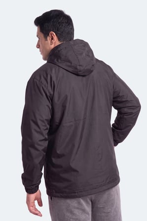 Slazenger RAREN JMB Erkek Büyük Beden Siyah Yağmurluk