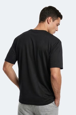 Slazenger NOONE I Erkek  Siyah Tişört