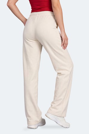 Slazenger KISSED IN Kadın Bol Paça Flare Bej Eşofman Altı