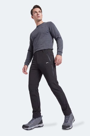 Slazenger CELYON Erkek İçi Polarlı Softshell Siyah Pantolon