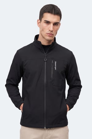 Slazenger CEDO Erkek İçi Polarlı Rüzgar Ve Su itici Siyah Mont & Kaban