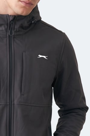 Slazenger CREST I Erkek Dik Yaka Fermuarlı Antrasit Mont & Kaban