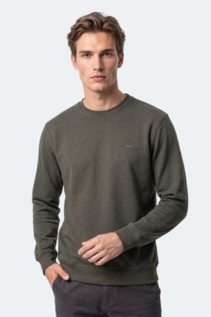Slazenger KLAHAN I Erkek  Haki Sweatshırt