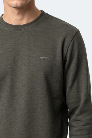 Slazenger KLAHAN I Erkek  Haki Sweatshırt