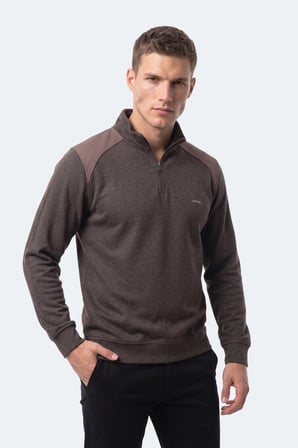 Slazenger KLASS I Erkek  Kahve Sweatshırt