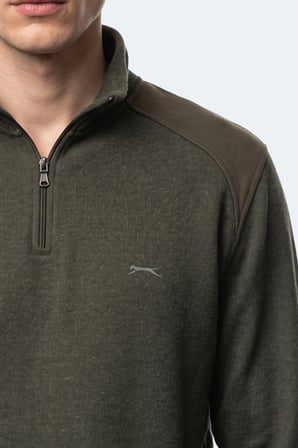 Slazenger KLASS I Erkek  Haki Sweatshırt