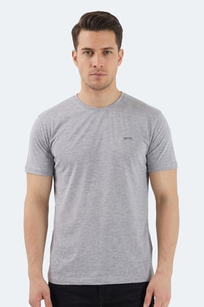 Slazenger SANDER KTN 5 li Set Erkek  Beyaz - Siyah - Gri - Saks Mavi - Lacivert Tişört