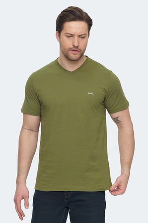 Slazenger SARGON 2 li Set Erkek  Haki - Lacivert Tişört