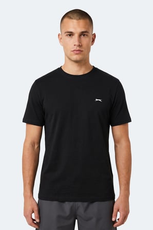 Slazenger NOTRON I 2 Lİ SET Erkek  Beyaz - Siyah Tişört