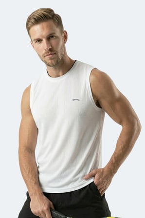 Slazenger HAZZAR I 2 Lİ SET Erkek  Beyaz - Siyah Tişört