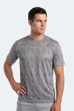 Slazenger HADY I 2 Lİ SET Erkek  Koyu Gri - Beyaz Tişört