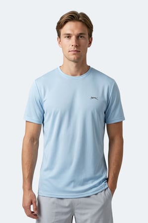Slazenger HAUNTED I 3 LÜ SET Erkek  Neon Yeşil - Neon Turuncu - Açık Mavi Tişört