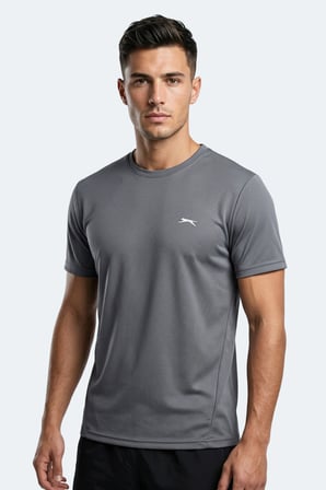 Slazenger HAUNTED I 3 LÜ SET Erkek  Beyaz - Siyah - Koyu Gri Tişört