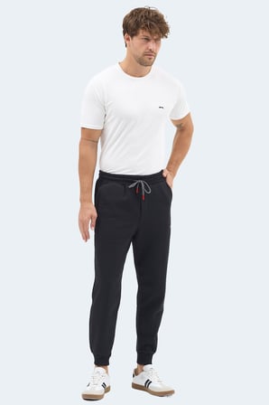 Slazenger NAHAL I Erkek Cepli Siyah Eşofman Altı