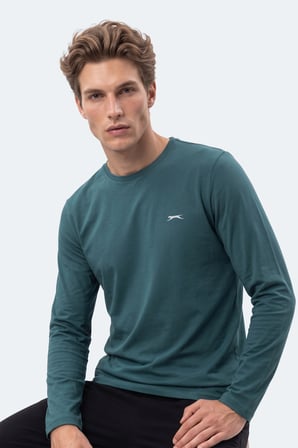 Slazenger OZZIE I Erkek  Koyu Yeşil Tişört